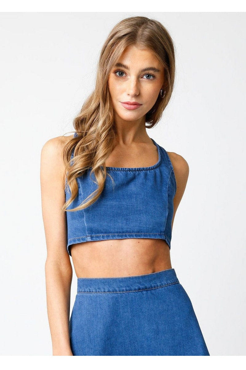 Olivaceous Denim Swing Top – Ten North