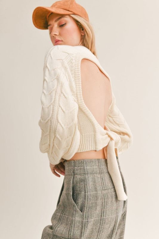 Sage The Label Sage The Label Remind You Not Backless Sweater