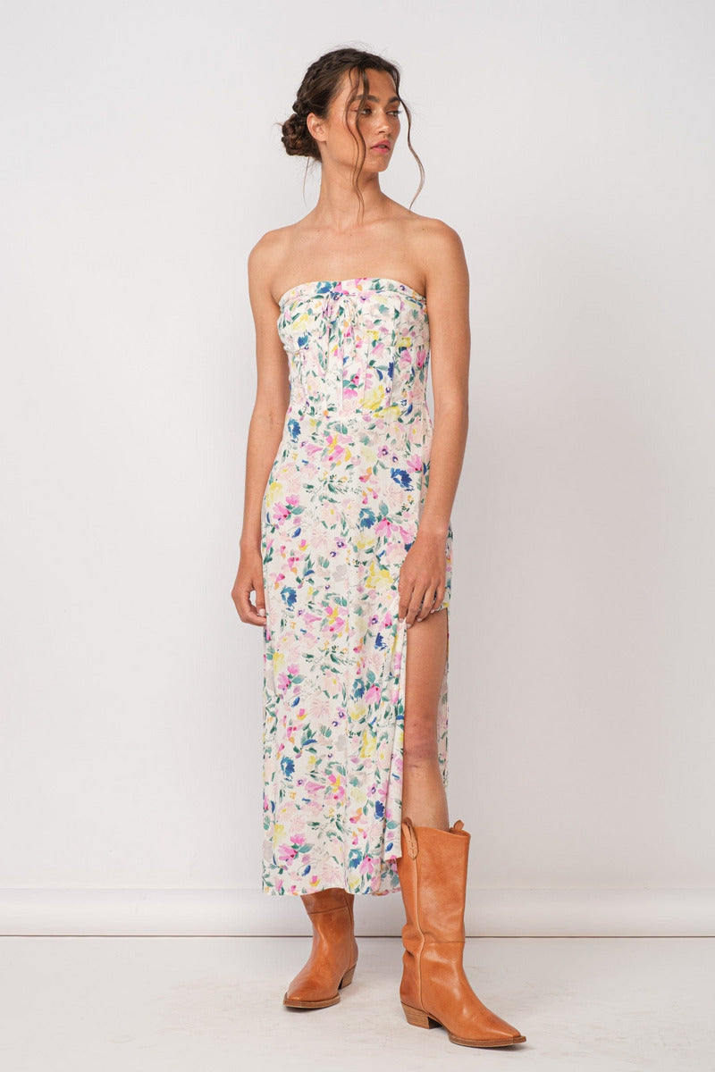 Sky To Moon Corset Maxi Dress – Ten North