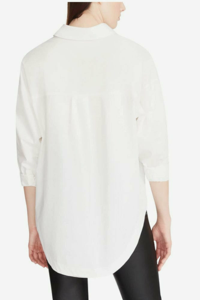 BB Dakota Shirts & Tops BB Dakota by Steve Madden Poppy Button Up - White