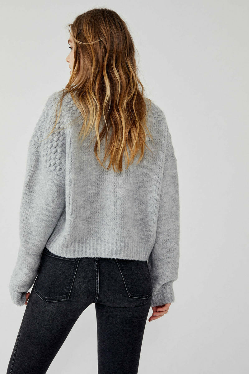 Free People Bradley Pullover - Light Heather Grey