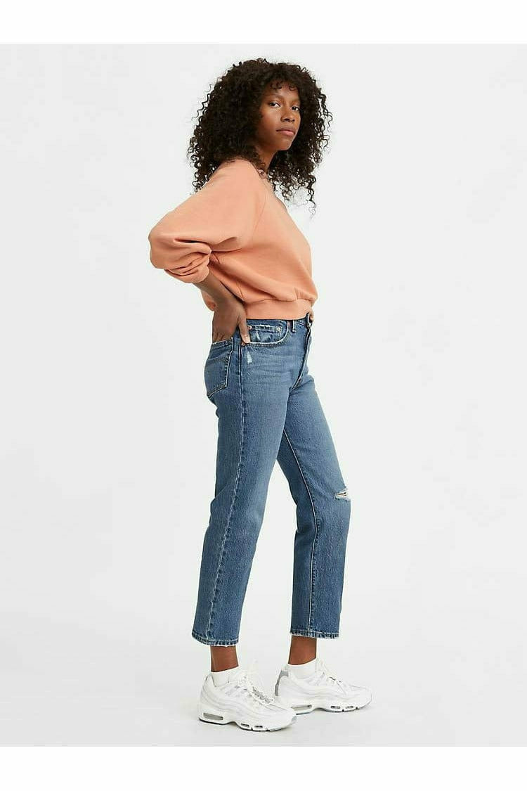 Levi s 501 Original Fit Cropped Jean Salsa Middle Ten North